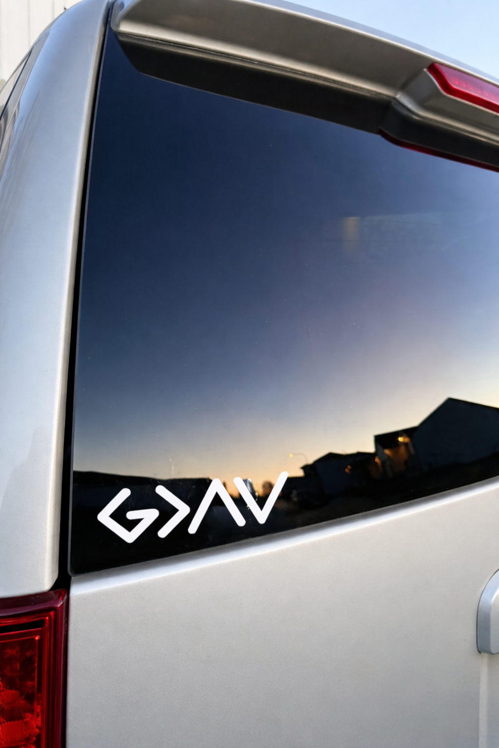 God Is Greater Than Highs and Lows | Christian Car Decal