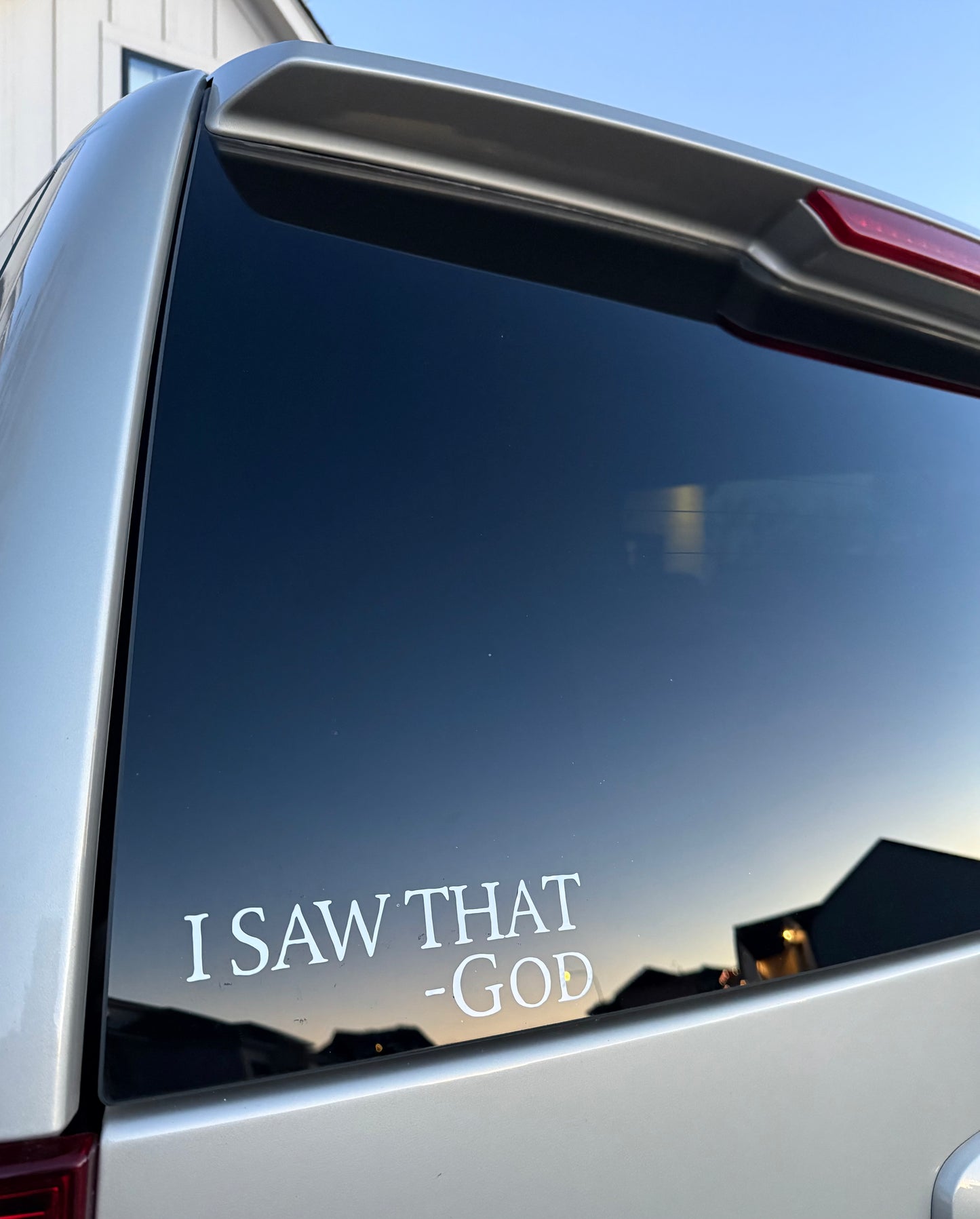 I Saw That – God Car Decal | Christian Vinyl Sticker | Faith Humor Decal